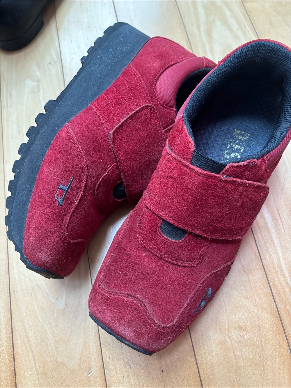 Diesel | Women’s Red Suede Velcro Shoes